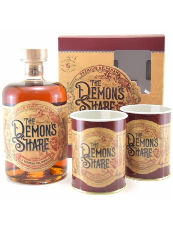 COFFRET DEMON S SHARE 6Y + 2 VERRES 70CL