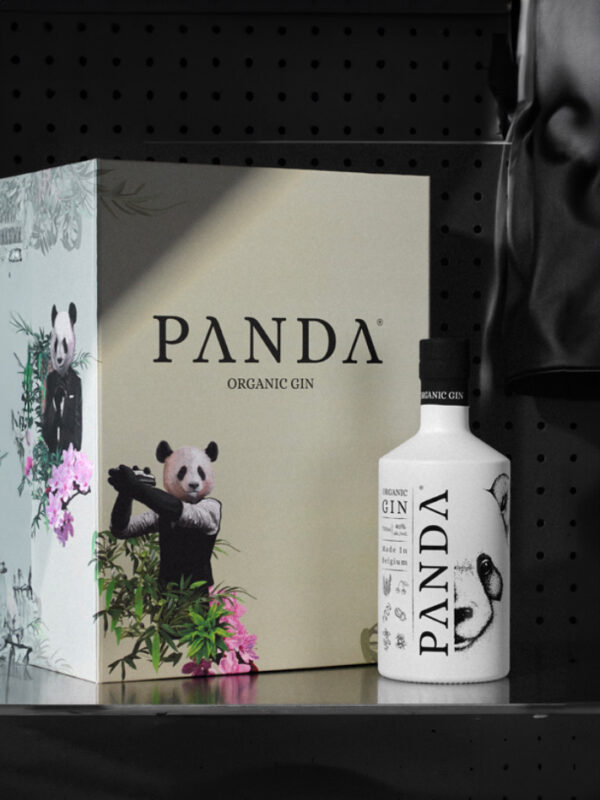 Panda Gin BlackBox 70CL + 2 verres + 2 sous-verres