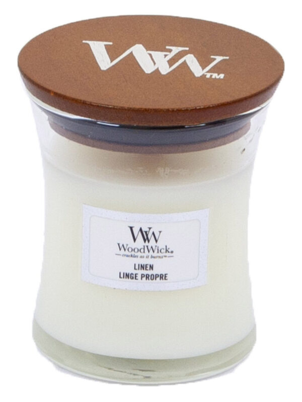 PROMO  MARS 2025 WOODWICK MEDIUM CANDLE LINGE PROPRE