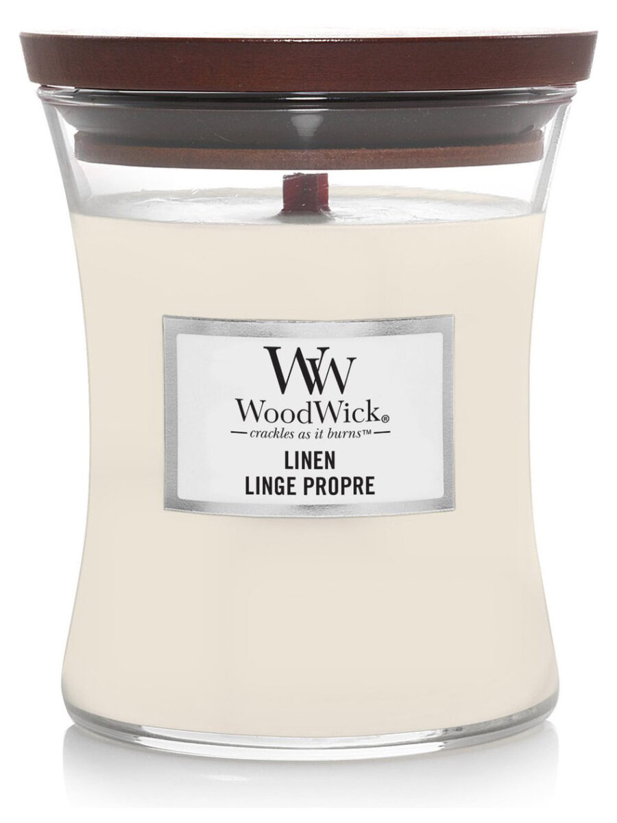 PROMO  MARS 2025 WOODWICK MEDIUM CANDLE LINGE PROPRE – Image 2